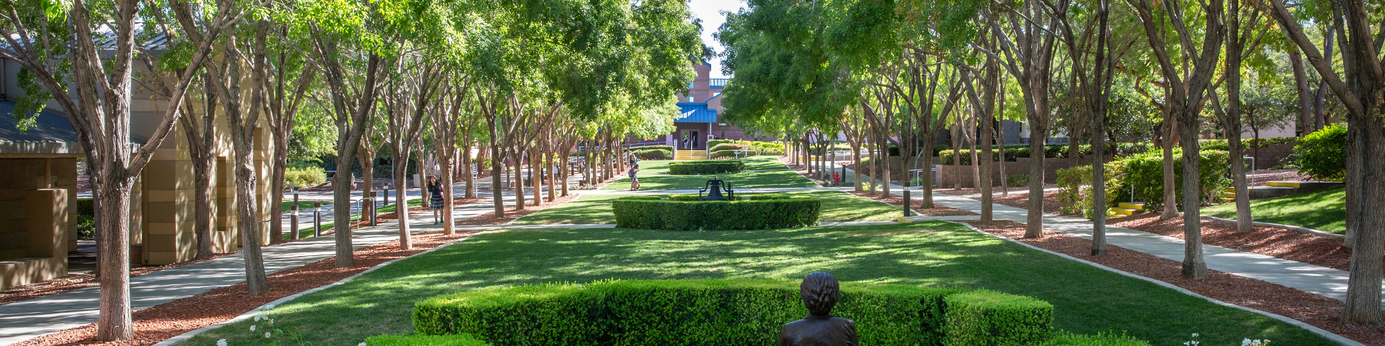 campus outdoor entry mall