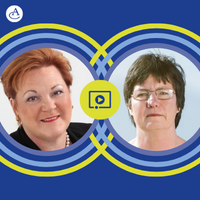 Photo of Anne Calleja and Joan Swart