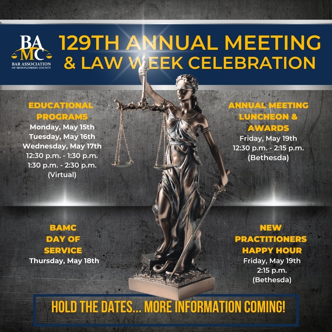 Bar Association of Montgomery County Maryland