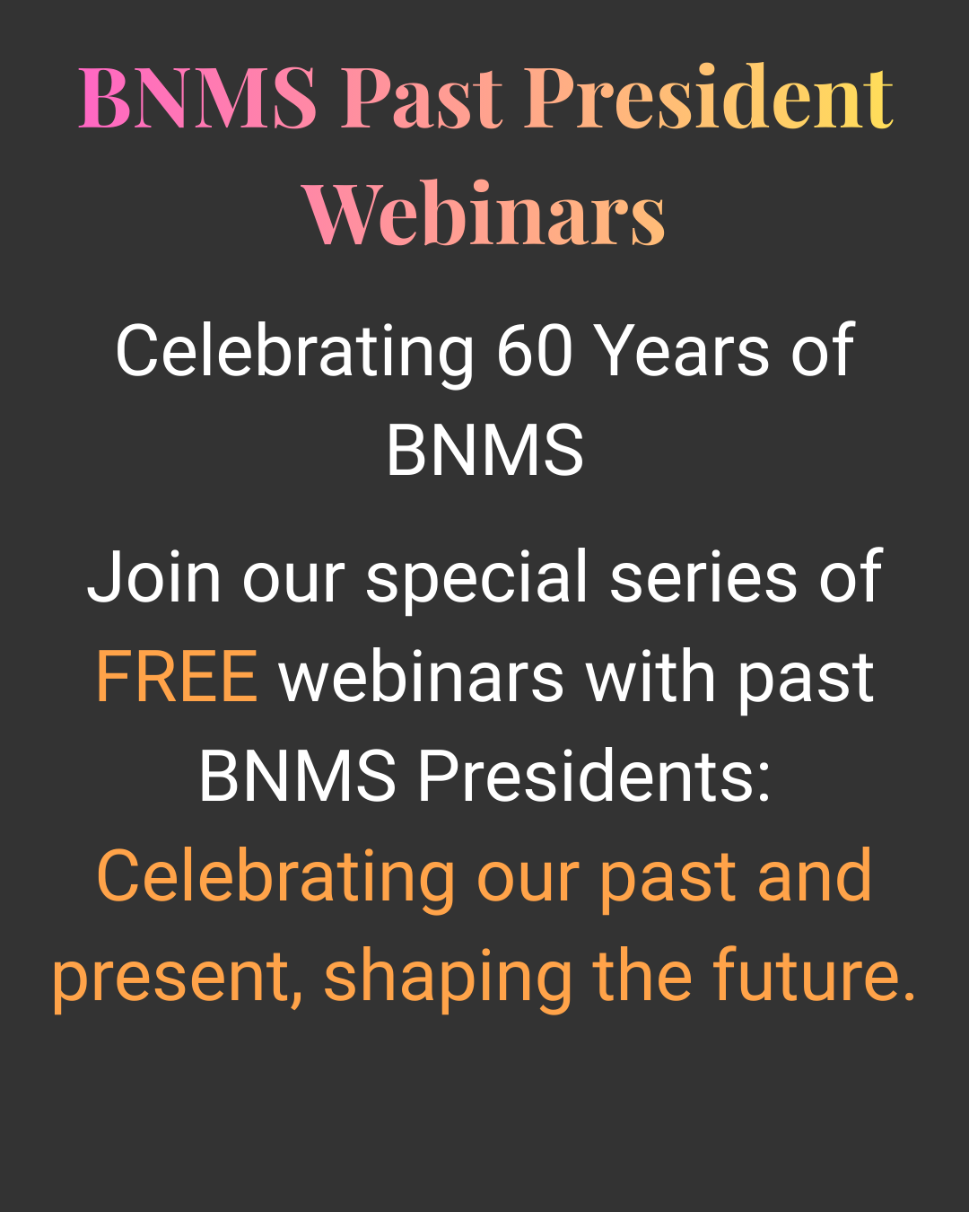 Past President webinars image