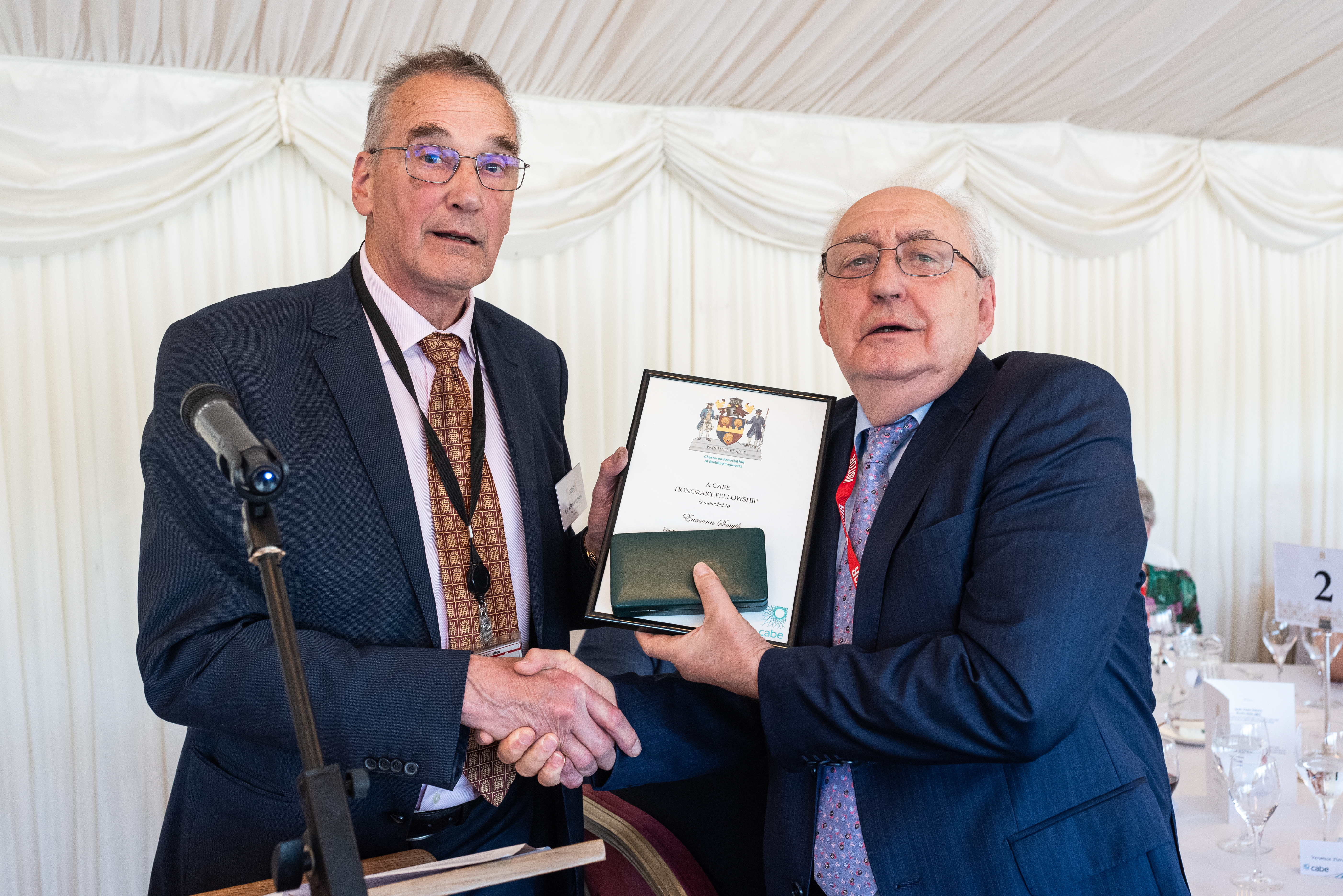 Eamonn Smyth with Lord Lytton