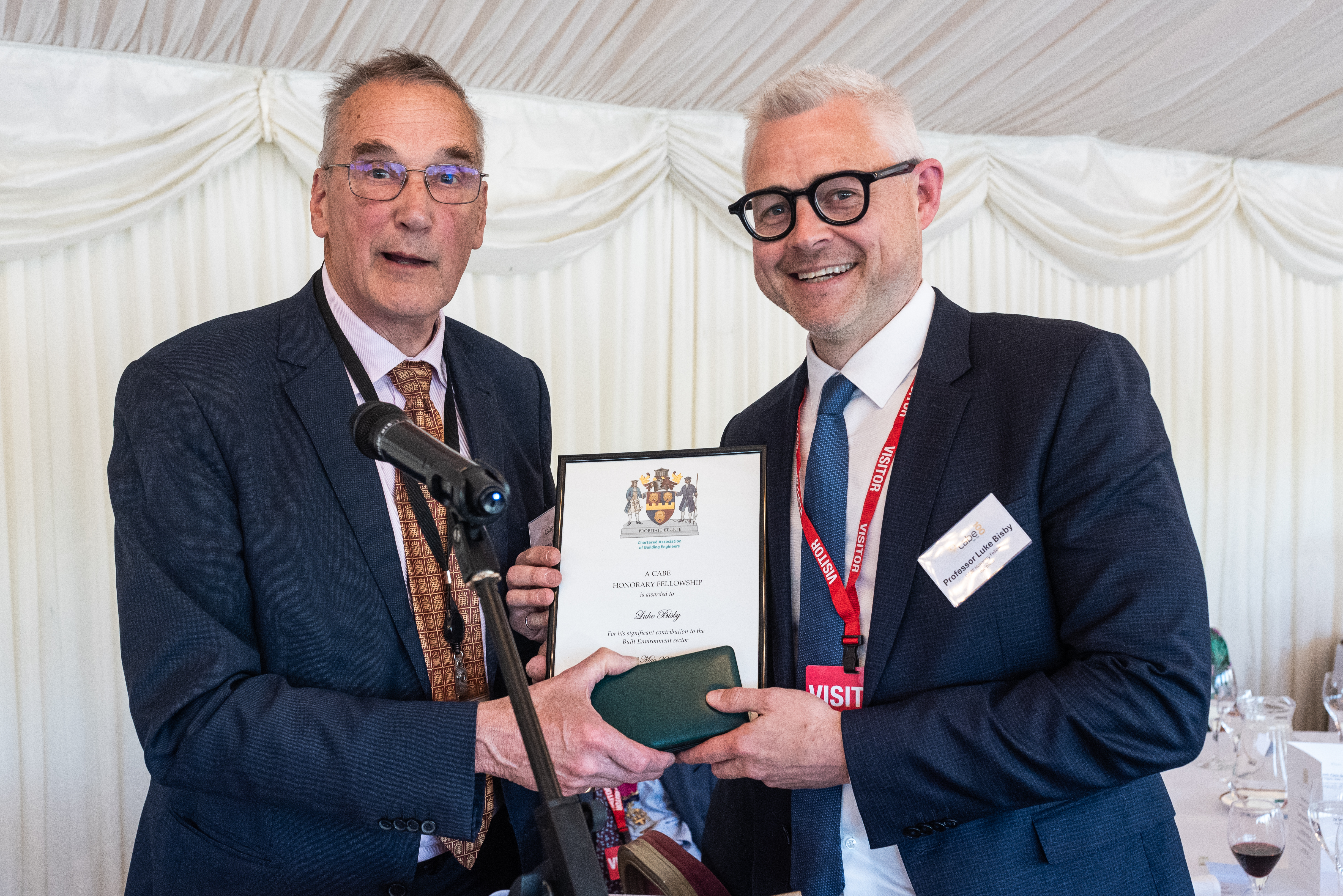 Luke Bisby with Lord Lytton