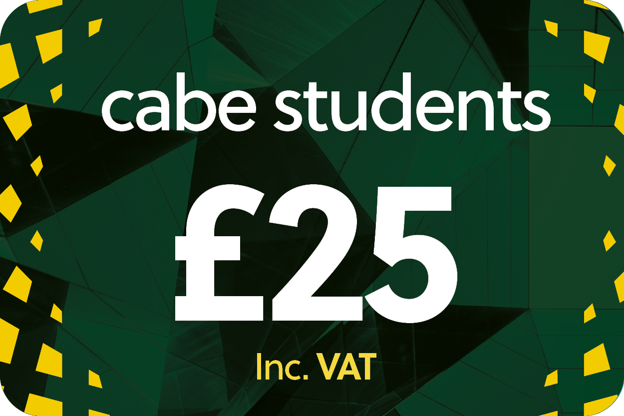Student price tile £25 incl VAT