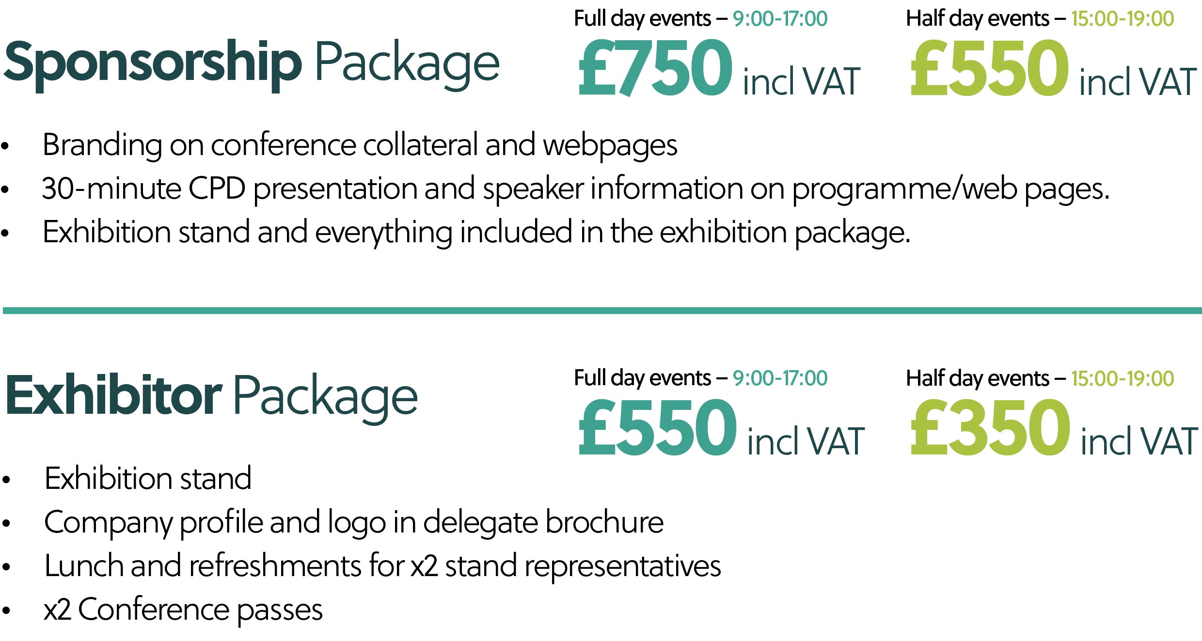 Sponsorship & Exhibitor Packages Sponsorship & Exhibitor Packages