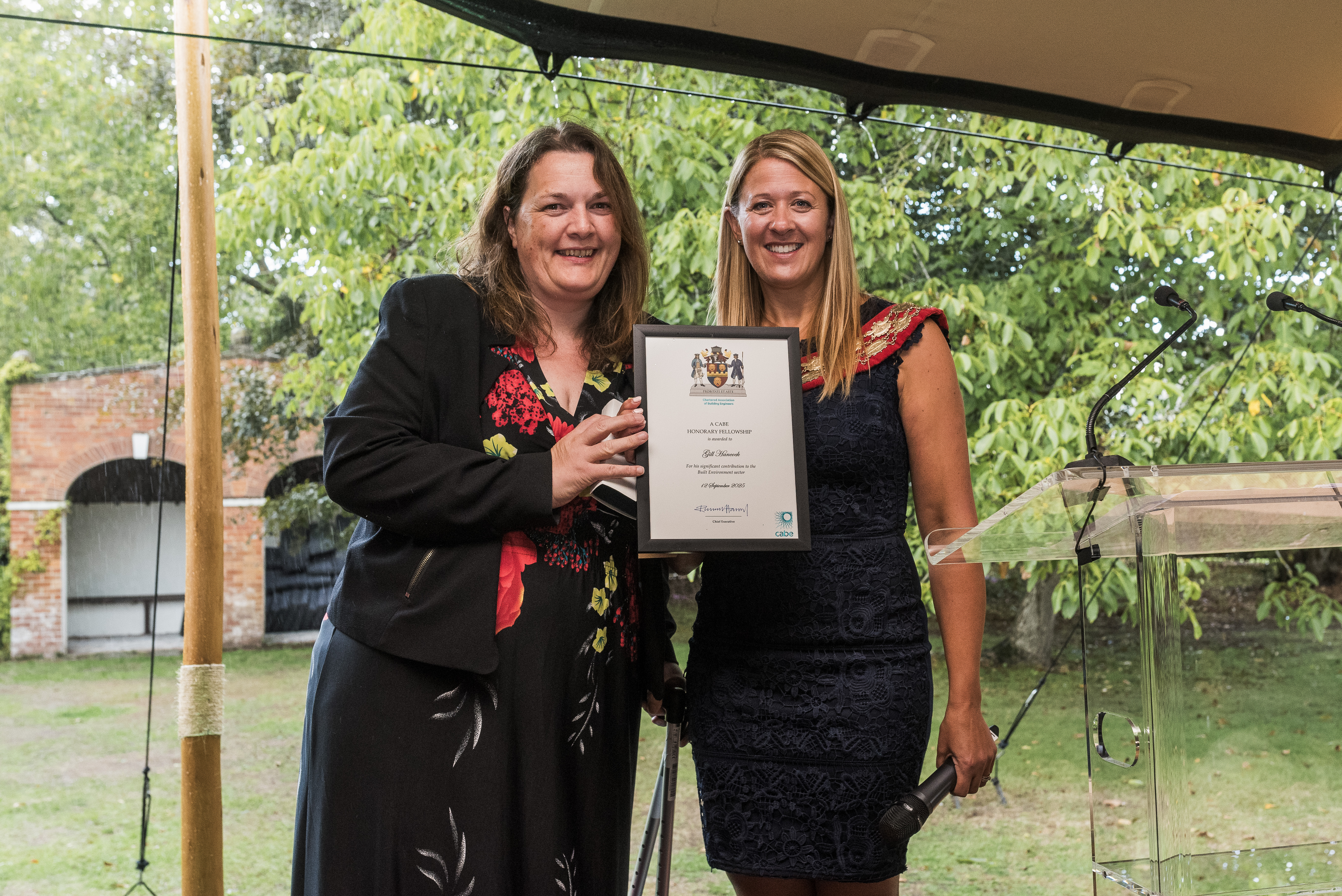 Gill Hancock with Zoe Cox