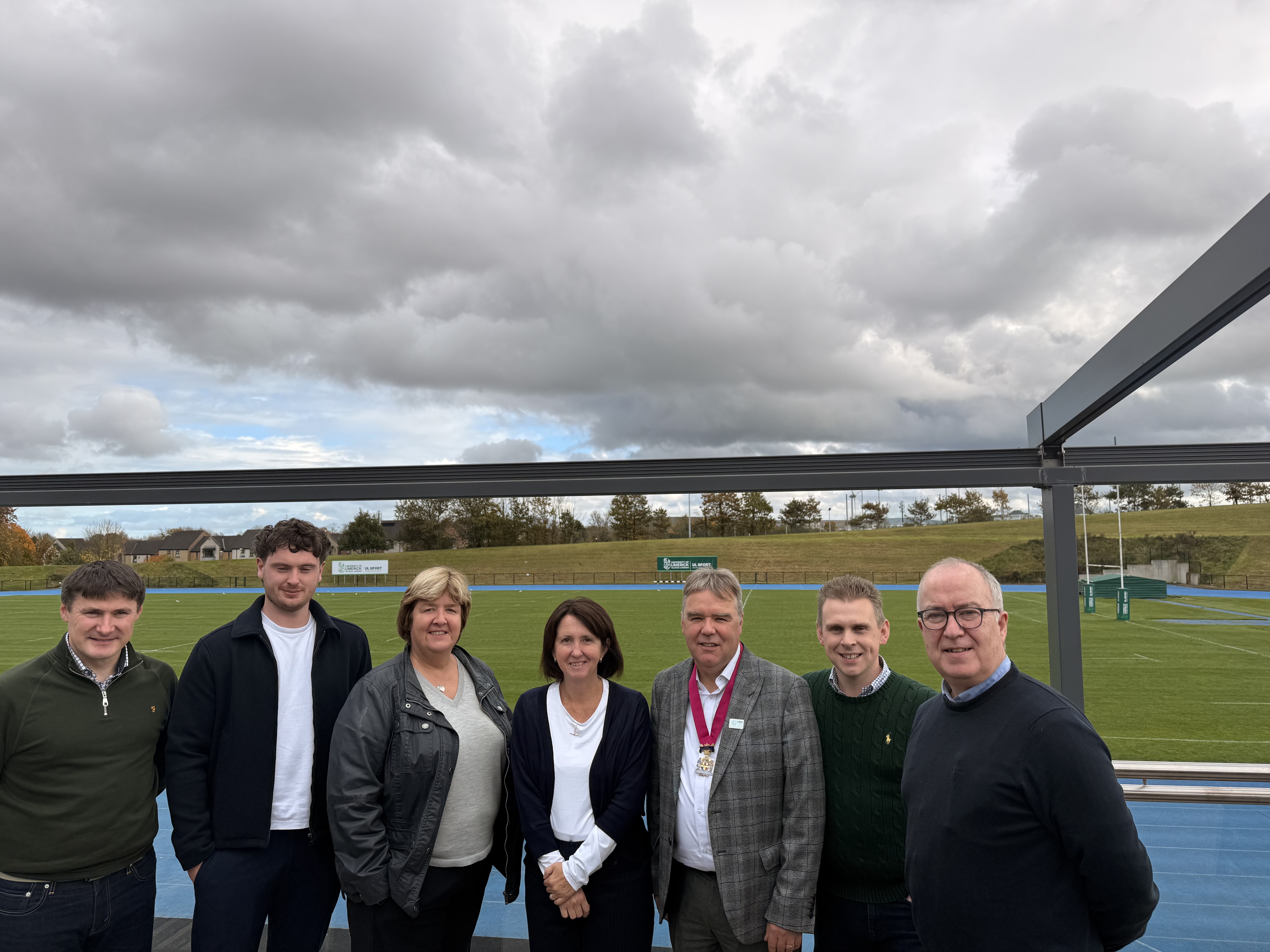 Uni of Limerick team and students with CABE team Uni of Limerick team and students with CABE team