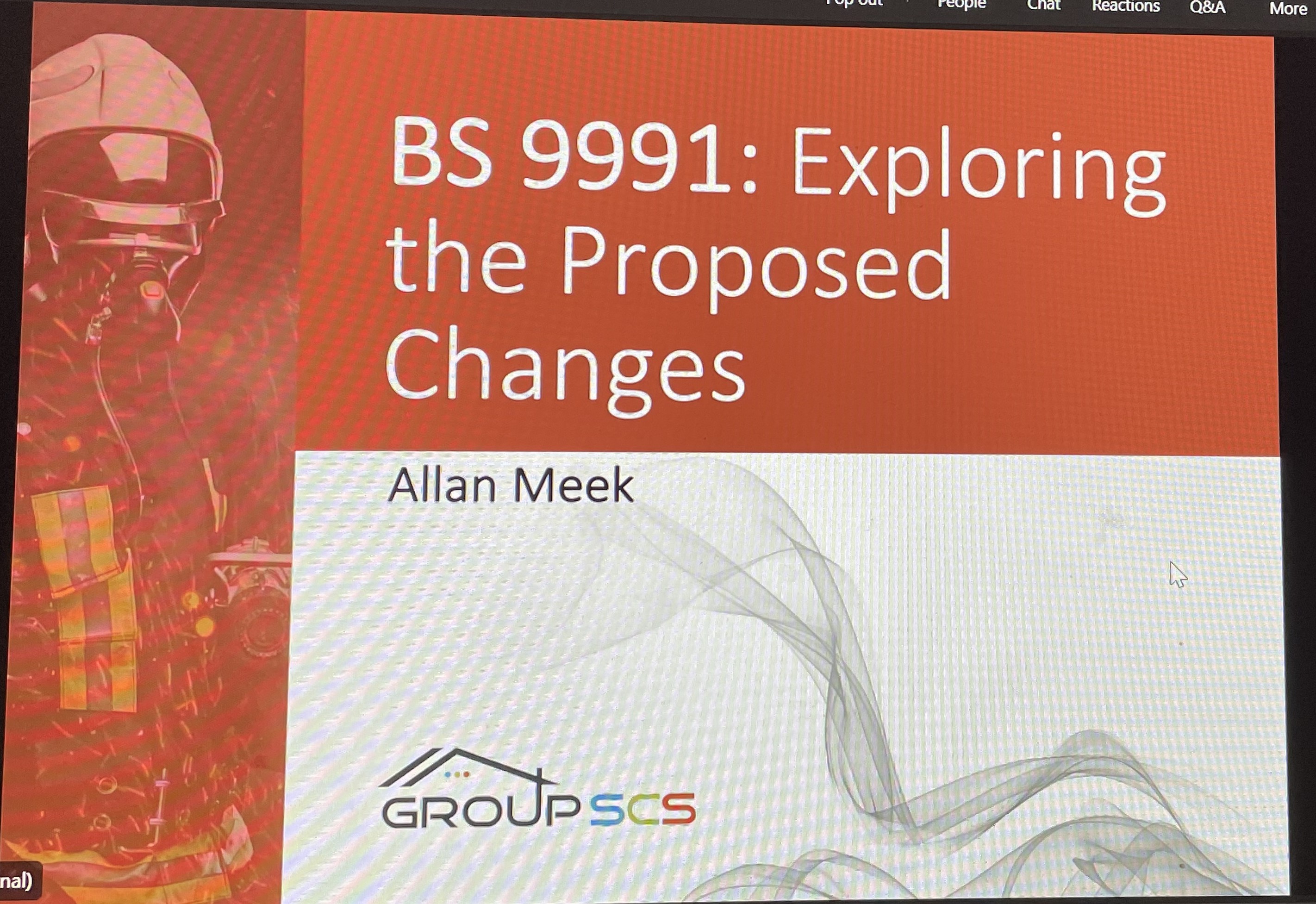 BS9991 Exploring proposed changes