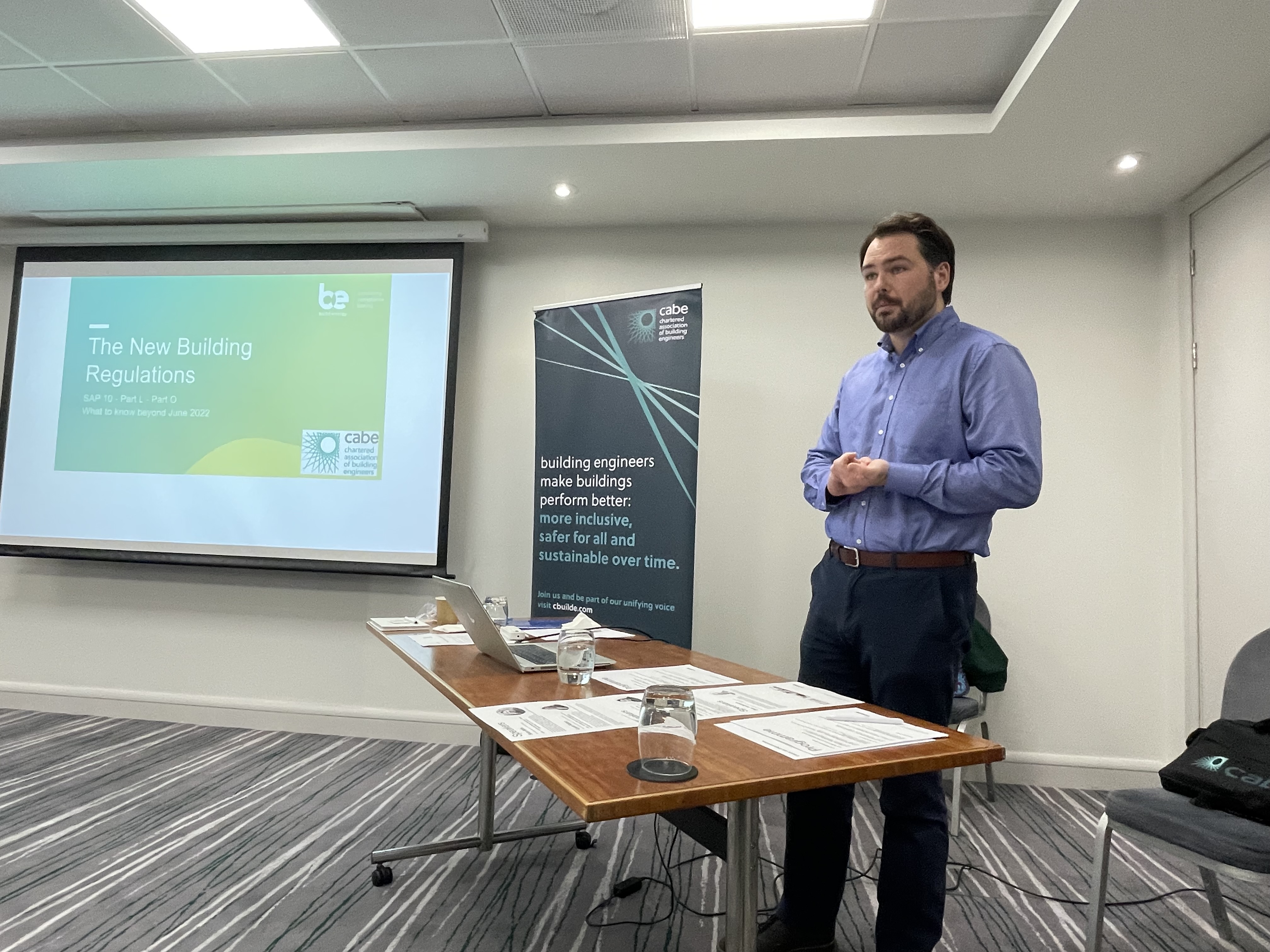 Sean Mills presenting at buildeng