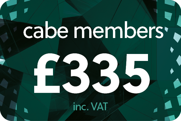 £335 for CABE Members including VAT