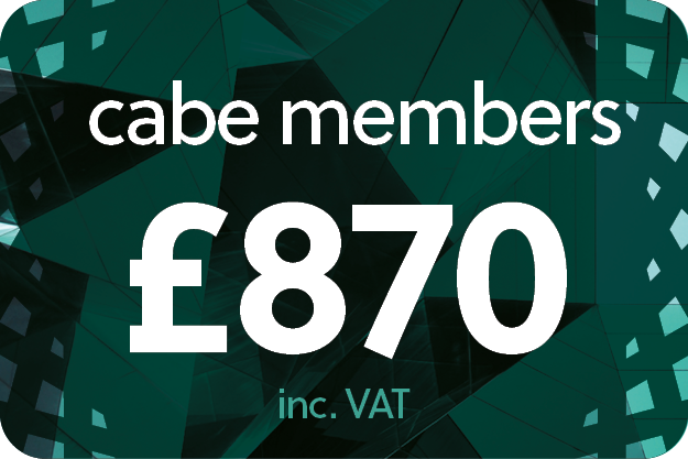 £870 for CABE members inc VAT £870 for CABE members inc VAT