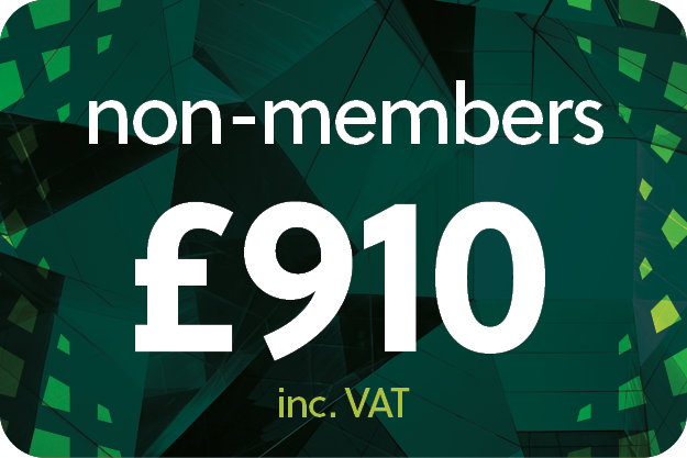 £910 for Non-Members including VAT £910 for Non-Members including VAT