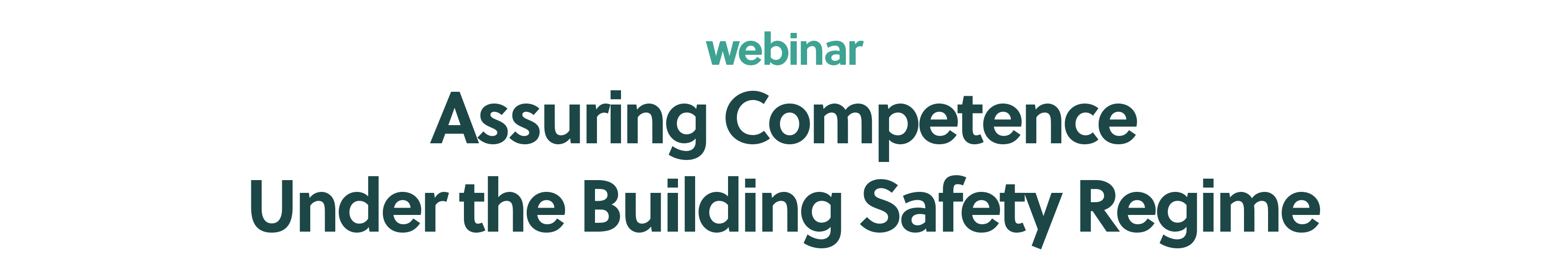 Assuring Competence Webinar