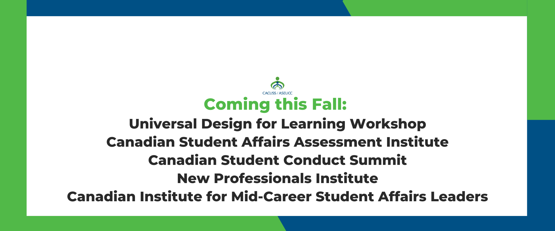 Fall 2026 Upcoming Workshops