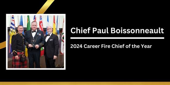 Chief Dean Mineault, Volunteer Fire Chief of the Year 2023