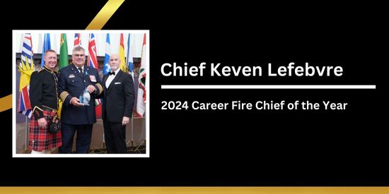 Chief Dean Mineault, Volunteer Fire Chief of the Year 2023