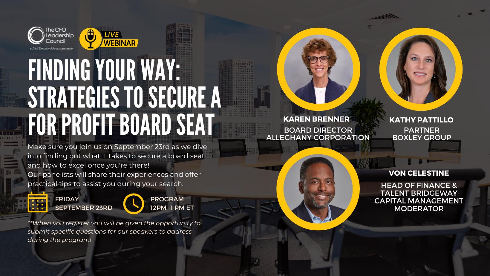 The CFO Leadership Council