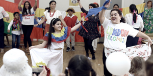 Photo of Columbian community celebration in London