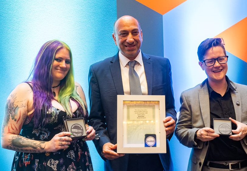 Imogen Loucas, Ayub Khan and Beth MOntague-Hellen