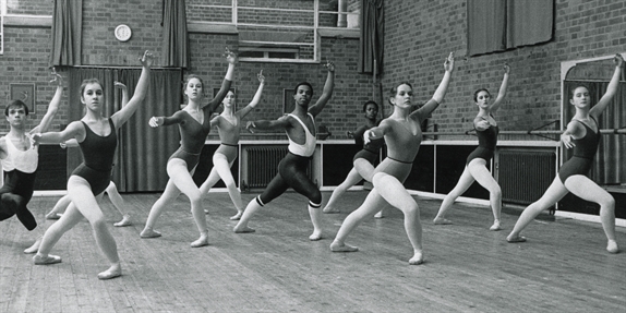 Ballet dancers training