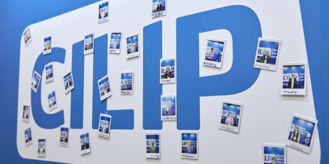 CILIP banner photographed at CILIP Conference 2019