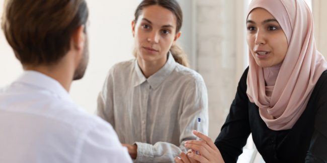 Stock photography of job interview