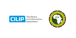 Logos of African Library and Information Association (AfLIA) and CILIP