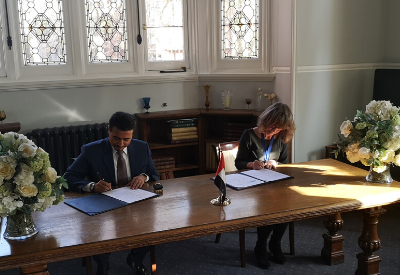 His Excellency Mr Ahmed Al Amri and CILIP President Professor Judy Broady-Preston
