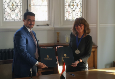 His Excellency Mr Ahmed Al Amri and CILIP President Professor Judy Broady-Preston
