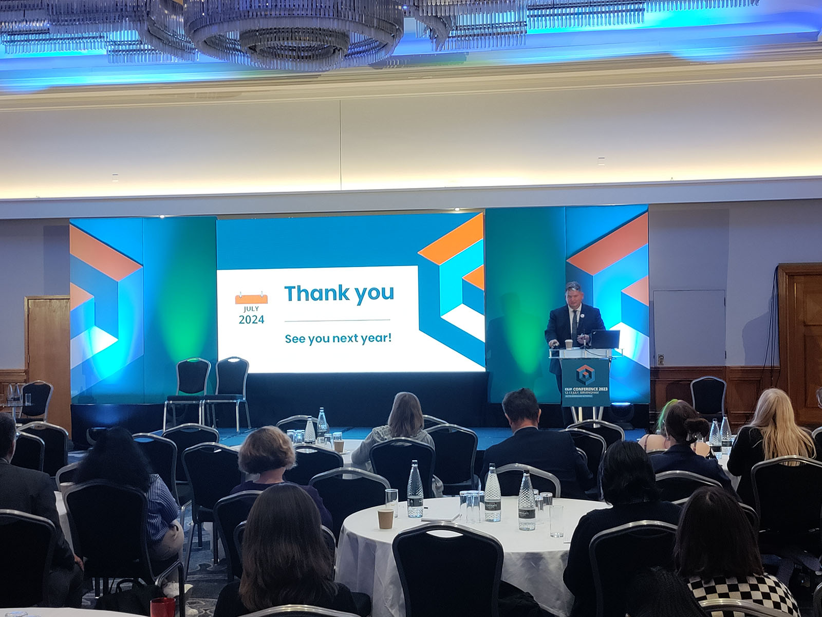 Nick Poole, CILIP CEO giving his plenary address at CILIP Conference 2023 
