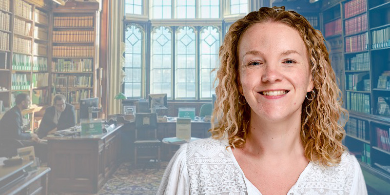 Photo of Caroline Ball, Academic Librarian at the University of Derby 