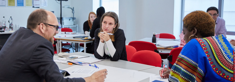 Photo of discussion groups at 2019 CILIP Conference