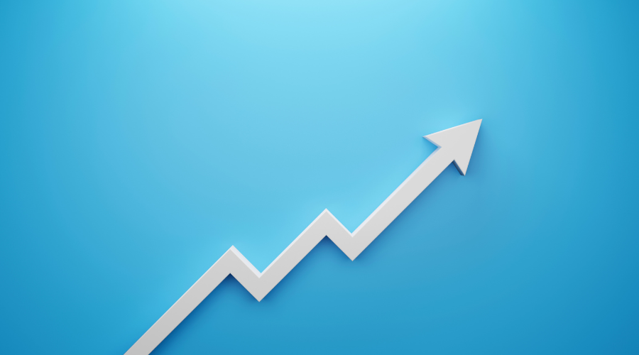 Graph showing growth