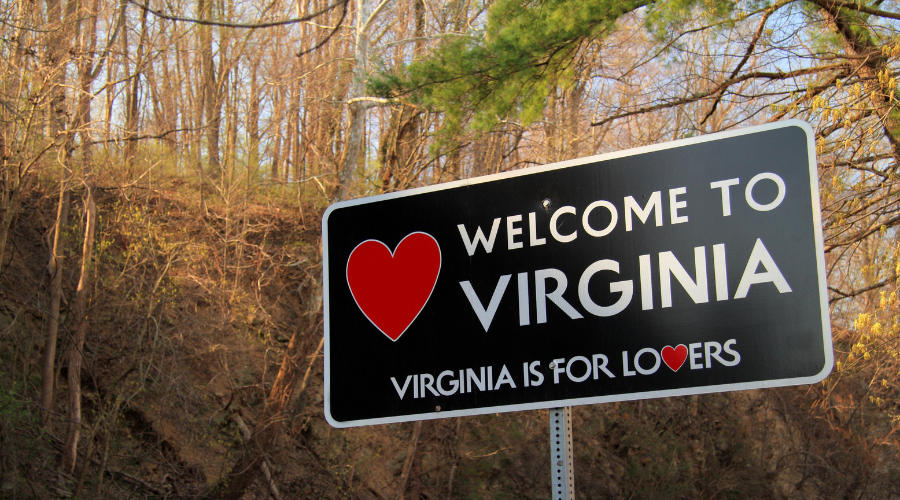 Welcome to Virginia sign
