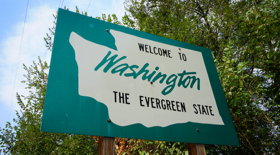 Welcome to Washington State sign