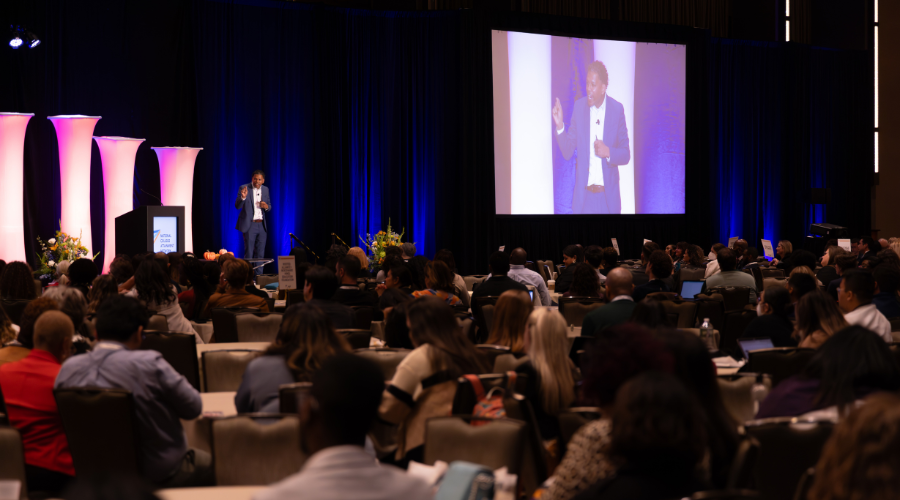 Gary Linnen speaking to attendees at NCAN 2023