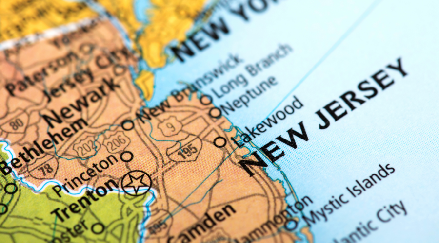Map of New Jersey