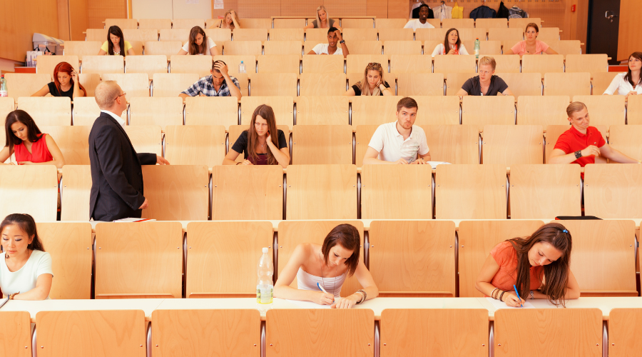 Students in a lecture hall