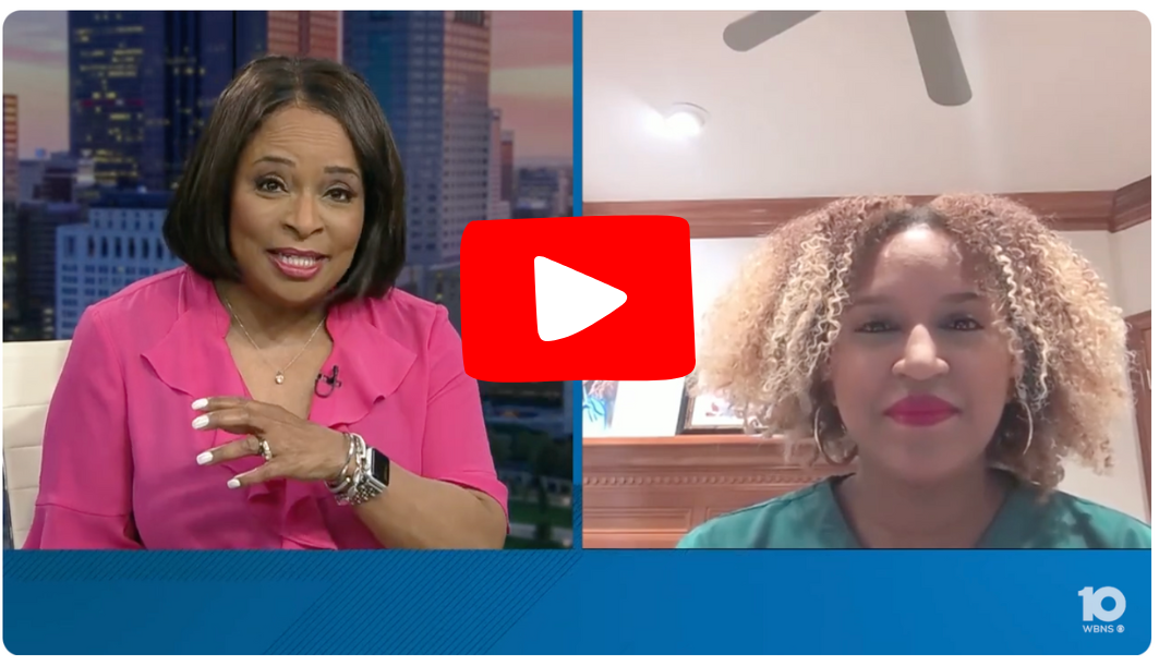 Two women doing Zoom interview