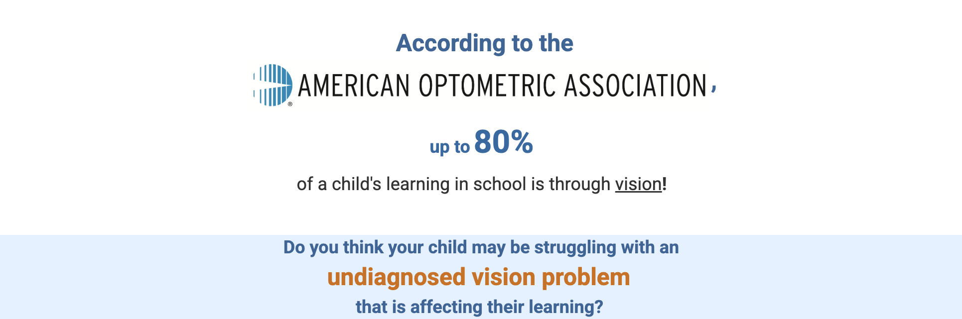Vision & Learning Month Banner