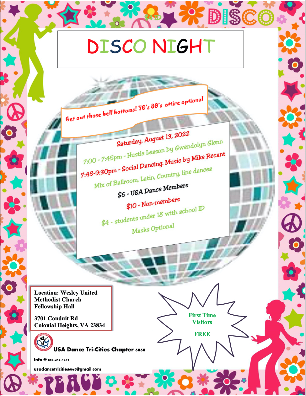 USA Dance Chapter 6060 Disco Night