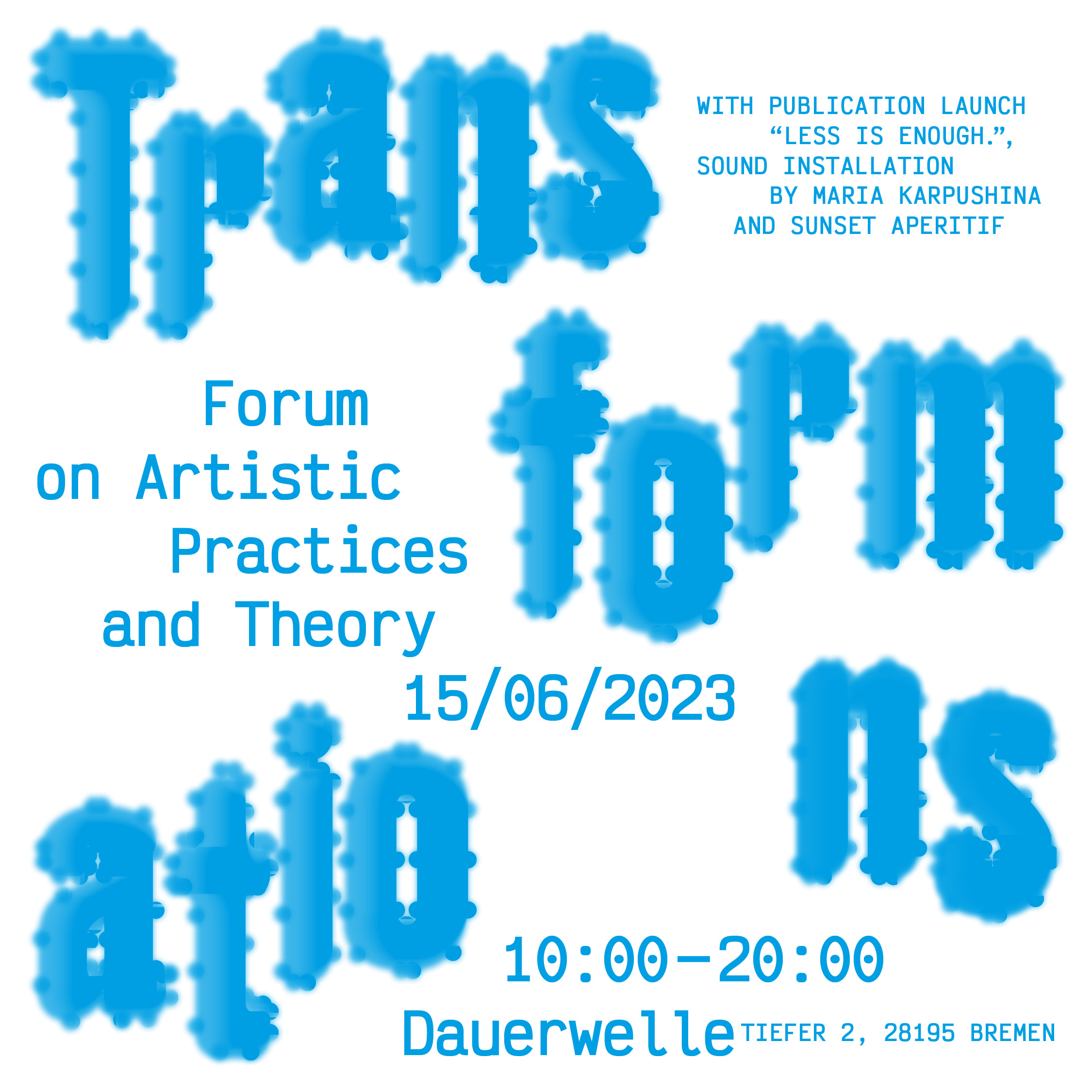 HfK Bremen, Germany, Bremen, June, 2023, event, series, art