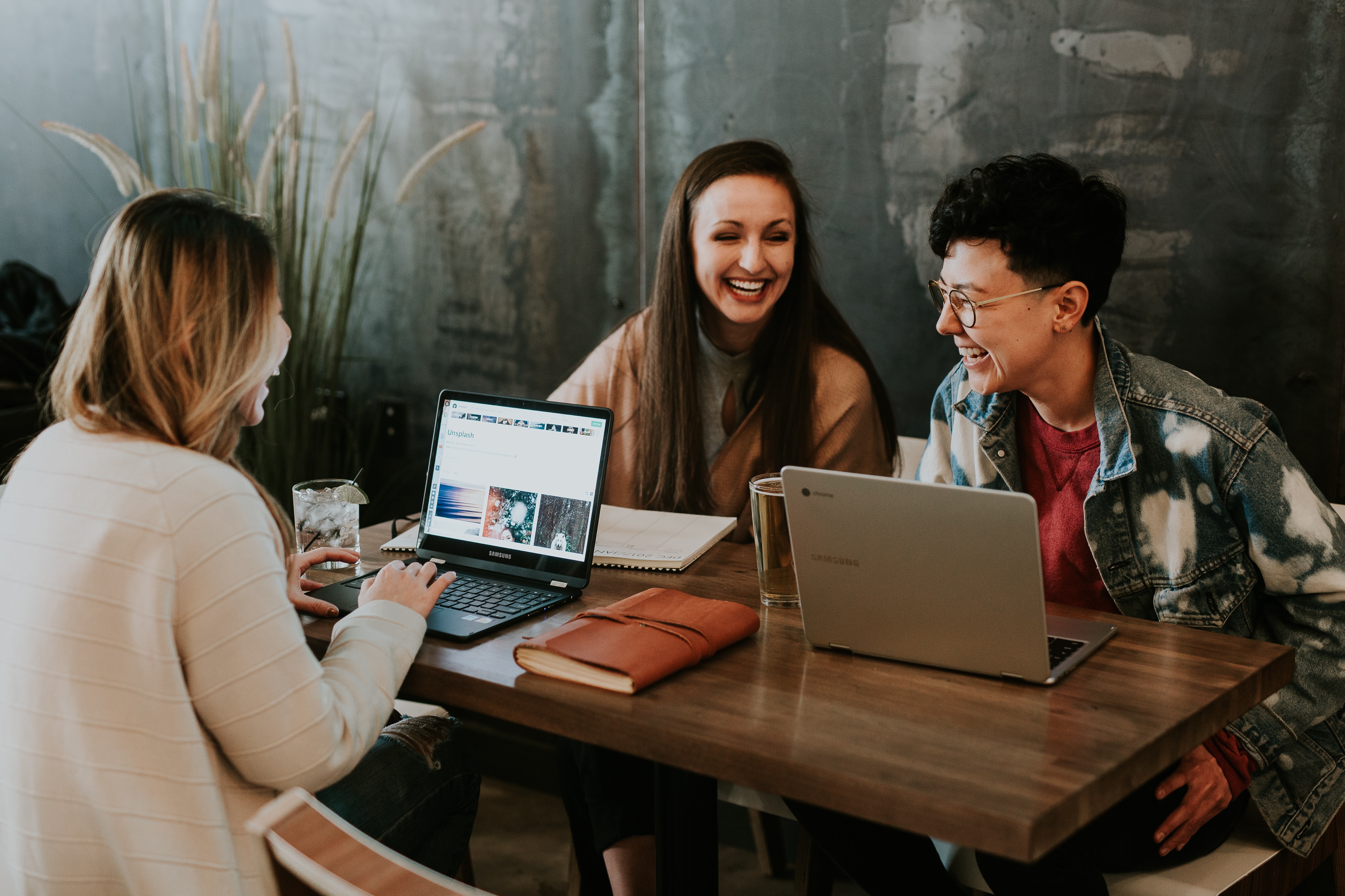 Employees Collaborating