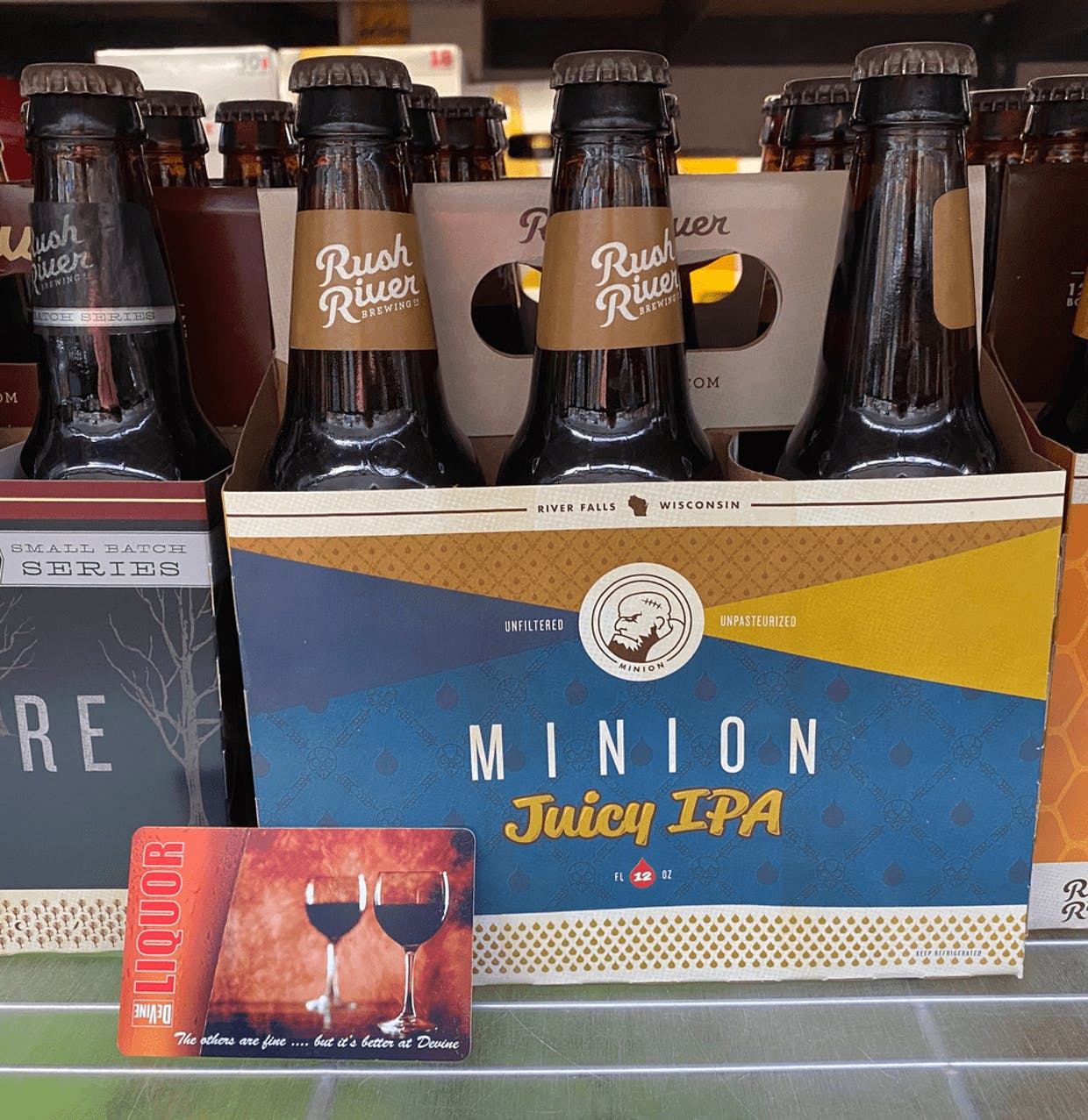 Beer purchased locally by Steve Leitch with his gift card