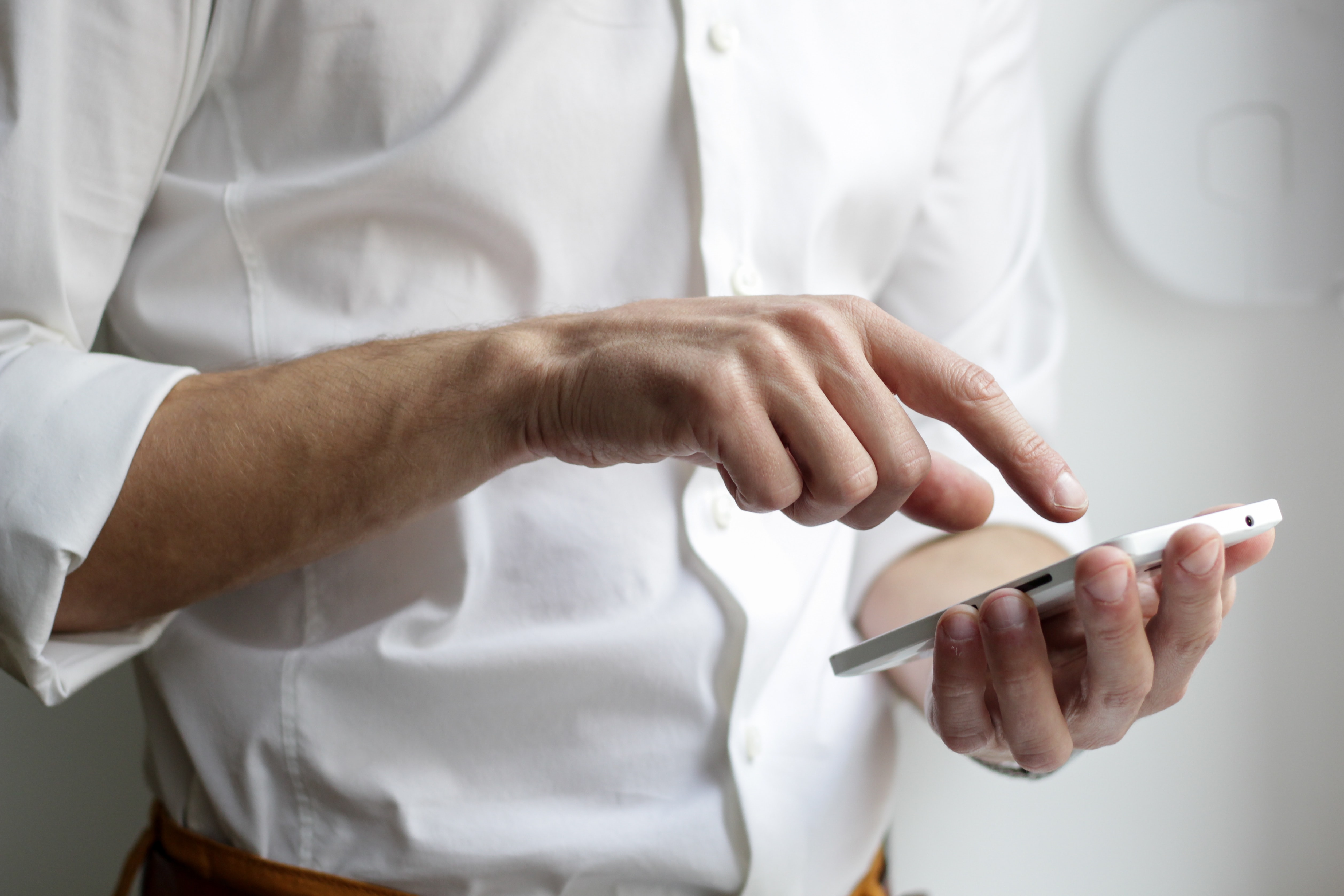 person holding cell phone
