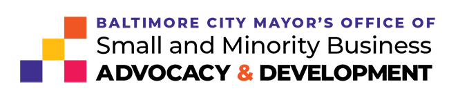 The Baltimore City Mayor’s Office of Small and Minority Business Advocacy & Development logo