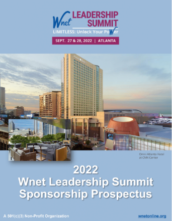 Wnet Leadership Summit 2022 Sponsorship Opportunities
