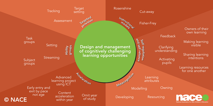 Figure 2: approaches to the design and management of cognitively challenging learning
