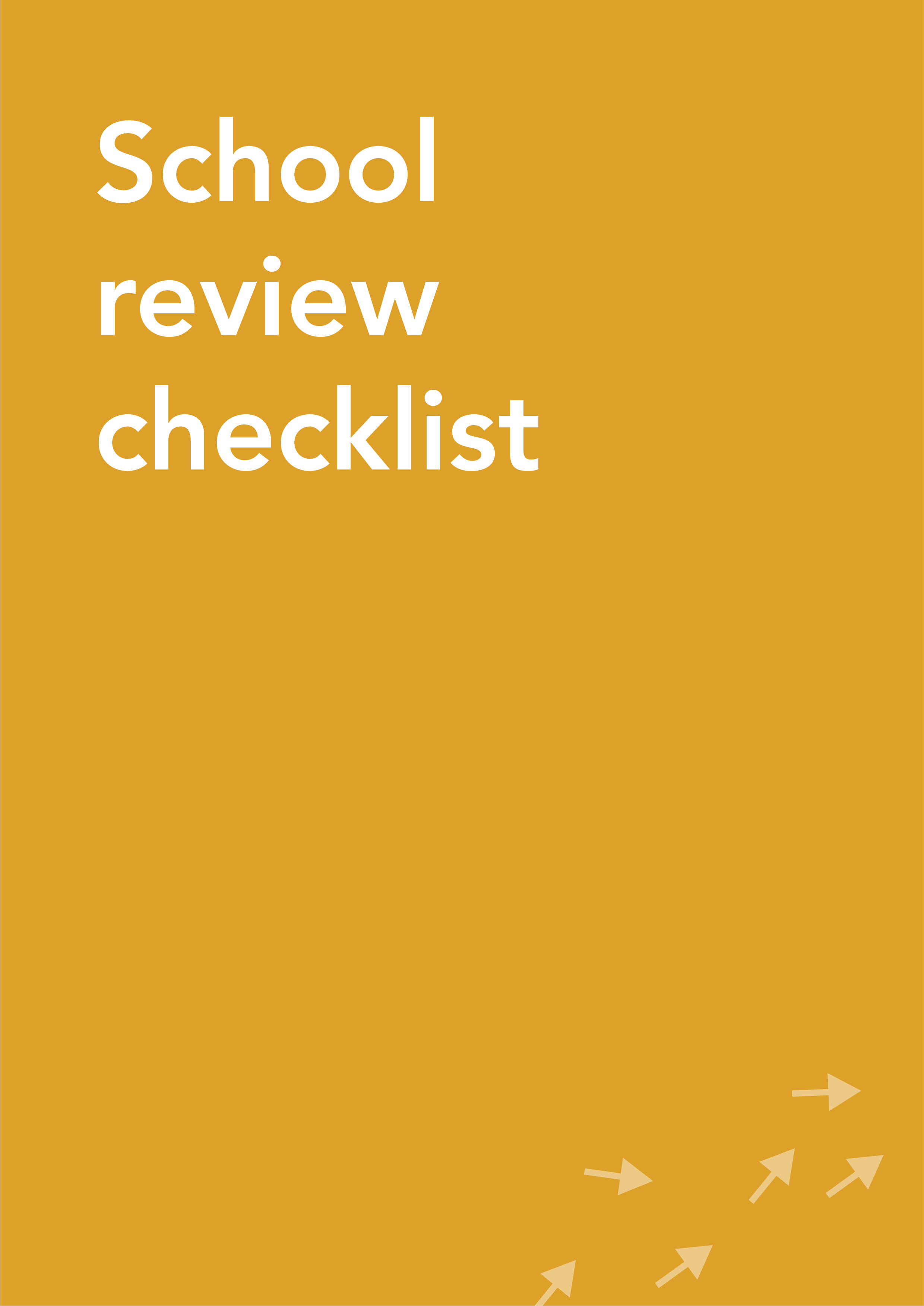 School review checklist