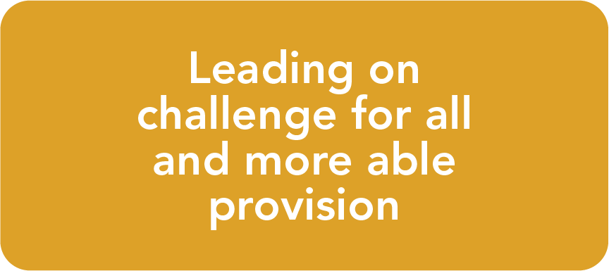 Leading on challenge for all and more able provision