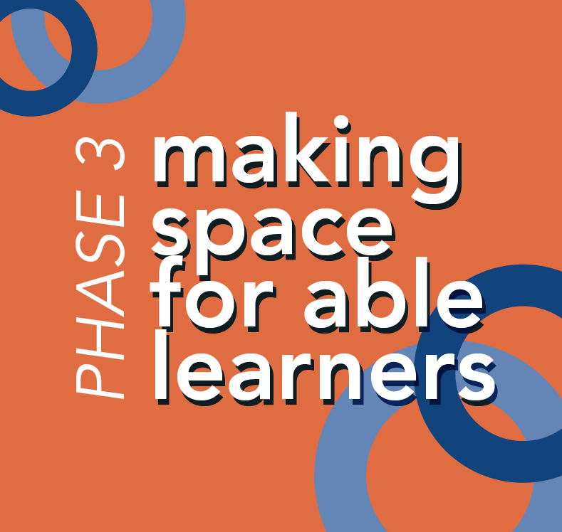Making space for able learners - phase 3